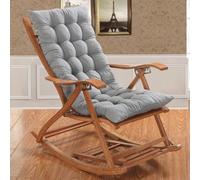 Ataoyus Cojín para silla, cojín de asiento y respaldo para mecedora, muebles de jardín, interior y exterior, patio, respaldo alto, 120 x 50 x 8 cm