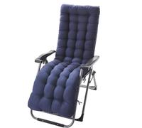 Ataoyus - Cojín para tumbona de sol, 170 x 50 cm, poliéster + algodón, cojín para silla exterior con capucha antideslizante y banda ajustable para interior exterior
