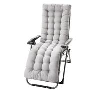 Ataoyus - Cojín para tumbona de sol, 170 x 50 cm, poliéster, cojín para silla exterior con capucha antideslizante y banda ajustable para interior exterior