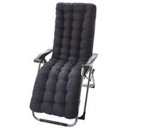 Ataoyus - Cojín para tumbona de sol, 170 x 50 cm, poliéster, cojín para silla exterior con capucha antideslizante y banda ajustable para interior exterior