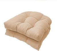 Ataoyus Pack 2 Cojines Lounge Exterior, Cojin Asiento Muebles Mimbre Jardín, Suave y Acogedor Impermeable Cojín de Sillón, Ideal para Comedor Terraza Sala y Restaurante