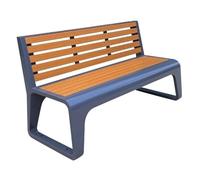ATAPNLNMTZ Banco de Parque Metálico con Respaldo, Banco de Jardín Resistente a la Intemperie, Bancoes Exterior con Patas de Acero Galvanizado para Patio y Paisaje(70.8in/180cm)
