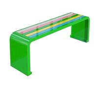 ATAPNLNMTZ Banco Exterior Resistente a la Oxidación con Soportes de Acero Galvanizado, Banco para Porche, Jardín, Espacios Públicos, Bancoes de Parque Resistente y Elegante(Green,70.8in/180cm)