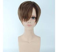 Ataque A Las Pelucas De Titán Eren Jaeger Pelo Sintético De Fibra Corta De Alta Temperatura Para Hombre El Avatar Del Rey Disfraz Cosplay Peluca + Gorro De Peluca Pl-253-3