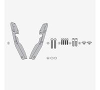 Ataque Baca Trasero GIVI sr1166 Monokey / Monolock Honda Fuerza 125-300