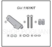 Ataque GIVI 1161kit para Fijación plr1161 / Cam Sin sr1161 Honda Africa Twin