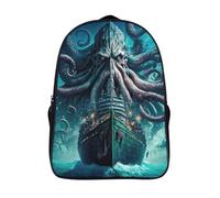 ataque mochilas ligeras diseño ergonómico monstruo marino gigante mochila impermeable con 2 compartimentos con arnés ajustables 3d impresos mochilas-16,para adolescentes adultos fiestas escolares