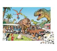 Ataques de tráfico Dino Park Puzzle De Madera Impermeable DIY Puzzles De 1000 Piezas para Adultos Divertido Rompecabezas para Decoración del Hogar