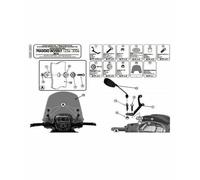 Kit De Soportes Givi A357A Para Pantalla 5606S Para Piaggio Beverly 125 300 350