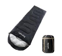 Atarashi Saco de Dormir de Camping para 4 Estaciones para Adultos, Ligero, cálido, Extra Grande con Saco de compresión, Ideal para Senderismo, mochileros y Aventuras al Aire Libre en climas fríos, 33