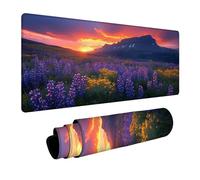 Atardecer Alfombrilla Ratón 300x600x3mm Impermeable Alfombrilla Ratón xxl Flor, Mousepad Mejora la Precisión y la Velocidad para Pc Gaming Mouse y Laptop Oficina Home Decoration Regalo Hombre FSBD2266