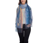 Atardecer De Pingüinos Mujer Scarf Cálido Pañuelo Larga Mantón Para Otoño Primavera Invierno