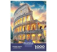 Atardecer del Coliseo Rompecabezas Coliseo Romano Cartón Reciclado Premium 1000 Piezas, Descompresión, Regalo Personalizado, Decoración Pared, Ocio Interior 52x38cm/1000pcs