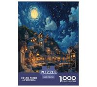 Atardecer en el Puerto Puzzles Imposible,desafío para Adultos Arte Juego EduGatoivo 1000 Piezas Obra De artee De Juego De para Adultos Y Niños 70x50cm/1000pcs