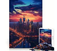 Atardecer en Filadelfia para Adultos Rompecabezas de 1000 Piezas Juguete para ejercitar la Mente Diseño de Ocio Suave Regalo de Temporada 38x52cm