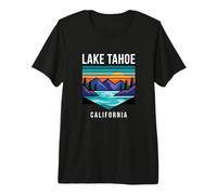 Atardecer en Lake Tahoe California Camiseta Premium