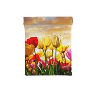 Atardecer Flor De Tulipán, Squeeze Top Wallet Bolsa de Almacenamiento para Mujer Monedero pequeño Bolsa de Cambio