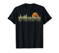 Atardecer Minimal Bosque Naturaleza Al Aire Libre Camiseta