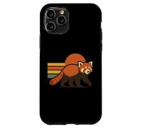 Atardecer Panda Rojo Retro Vintage Carcasa para iPhone 11 Pro