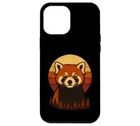 Atardecer Panda Rojo Retro Vintage Carcasa para iPhone 12 Pro Max