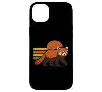 Atardecer Panda Rojo Retro Vintage Carcasa para iPhone 14 Plus