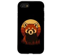 Atardecer Panda Rojo Retro Vintage Carcasa para iPhone SE (2020) / 7 / 8