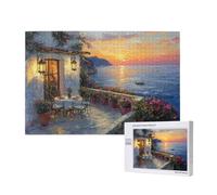 Atardecer Puzzle 300 Piezas,Grande Rompecabezas Adultos de Madera,Océano Puzzles Juegos Divertidos/Relajantes/Desafiantes para Adultos y Principiantes,como Regalo para Amigos y Seres Queridos M-936