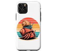 Atardecer Retro Cangrejo Ermitaño Caracol Cangrejos Carcasa para iPhone 11 Pro