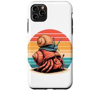 Atardecer Retro Cangrejo Ermitaño Caracol Cangrejos Carcasa para iPhone 11 Pro Max