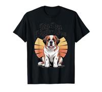 Atardecer Retro de San Bernardo - Big Dog Bigger Love Camiseta
