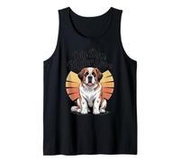 Atardecer Retro de San Bernardo - Big Dog Bigger Love Camiseta sin Mangas