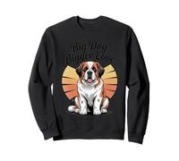 Atardecer Retro de San Bernardo - Big Dog Bigger Love Sudadera