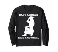 Atardecer Salvar Un Caballo Paseo Un Manga Larga