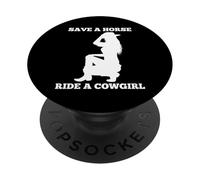 Atardecer Salvar Un Caballo Paseo Un PopSockets PopGrip Adhesivo