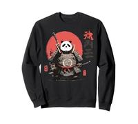 Atardecer Samurai Panda Guerrero Japonés Ukiyo-e Estilo Sudadera