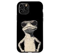 Atardecer Vibes con un lagarto de gafas de sol para amantes de los reptiles Carcasa para iPhone 11 Pro