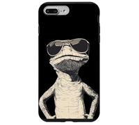 Atardecer Vibes con un lagarto de gafas de sol para amantes de los reptiles Carcasa para iPhone 7 Plus/8 Plus