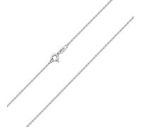 Ataria Collar para mujer de plata de ley 925 de 1,4 mm, tamaño: 35, 40, 45, 50, 55, 60, 65, peso: 1,4 - 2,7, cadena de plata redonda, cadena de plata para mujeres y niñas, 35, Plata esterlina, No es