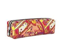 Atasc Colorido graffiti rock música hip hop arte estuche de cuero con cremallera metálica estuche de viaje bolsa de maquillaje bolsa de gran capacidad para niñas niños mujeres hombres, ver imagen,