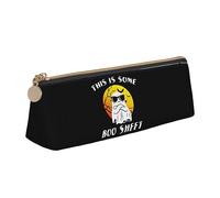 Atasc This is Some Boo Sheet - Estuche de cuero con cremallera metálica, estuche de viaje para maquillaje, gran capacidad para niñas, niños, mujeres y hombres, ver imagen, Talla única, Organizador de