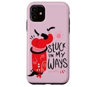 Atascado en mis caminos - Monstruo de positividad surrealista en un sombrero Carcasa para iPhone 11