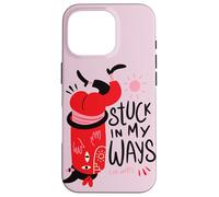 Atascado en mis caminos - Monstruo de positividad surrealista en un sombrero Carcasa para iPhone 16 Pro