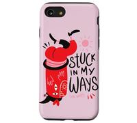 Atascado en mis caminos - Monstruo de positividad surrealista en un sombrero Carcasa para iPhone SE (2020) / 7 / 8