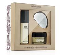 Atashi Cofre Ritual Efecto Buena Cara | Sérum Iluminador Antifatiga, 50 ml + Terapia Hidratación Intensa, 50 ml + Takimochiii | Hidrata, Unifica el Tono, Difumina Manchas e Ilumina