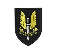 ATATMOUNT Ejército Británico SAS Servicio aéreo Especial Fuerzas Especiales Parche de Gancho 3D Insignia Ops