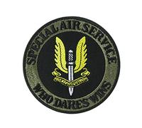 ATATMOUNT Ejército Británico SAS Servicio aéreo Especial Fuerzas Especiales Parche de Gancho 3D Insignia Ops