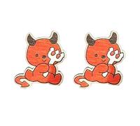 Ataúd De Halloween Pendientes Madera Murciélago Diabólico Sombrero Bruja Calabaza Fantasma Joyería Punk Para Mujeres Niñas Accesorios Para Damas Pendientes Murciélago