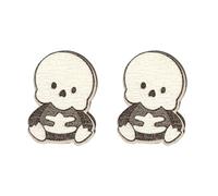 Ataúd De Halloween Pendientes Madera Murciélago Diabólico Sombrero Bruja Calabaza Fantasma Joyería Punk Para Mujeres Niñas Accesorios Para Damas Pendientes Murciélago