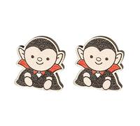 Ataúd De Halloween Pendientes Madera Murciélago Diabólico Sombrero Bruja Calabaza Fantasma Joyería Punk Para Mujeres Niñas Accesorios Para Damas Pendientes Murciélago