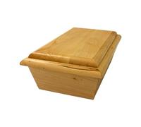 Ataúd de madera de roble de alta calidad para animales pequeños, ataúd para perros, ataúd para gatos, ataúd de conejo, caja de funeraria maciza para animales pequeños, de madera natural, 46 x 28 x 16